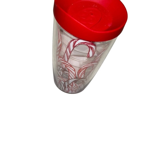 TERVIS Tumbler 16 oz Candy Canes Christmas Holidays with red Lid - Picture 3 of 4